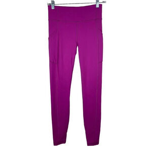 Lululemon Invigorate High-Rise Tight Pink Raspberry Size‎ 6 Athleisure Stretchy